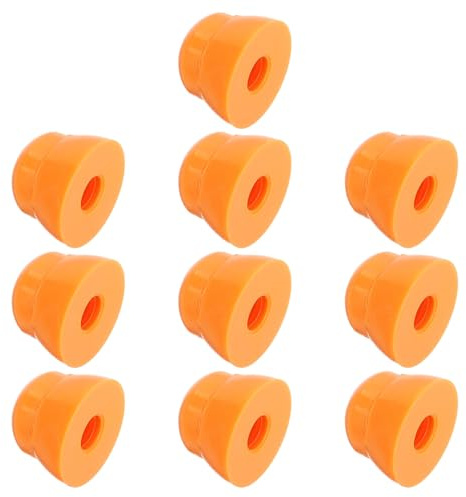 UPKOCH Tappi di Sicurezza per Bulloni Parco Giochi, Copridadi in Plastica Arancione, Set da 10 Pezzi, Protezione Attrezzature Bambini per Scivoli e Altalene All'aperto