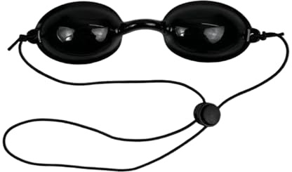 Lunettes anti-lumière rouge – Lunettes de protection des yeux anti-reflets, verres de sécurité bloquant les UV, bouclier pour appareils de thérapie lumineuse | Équipement de visualisation de