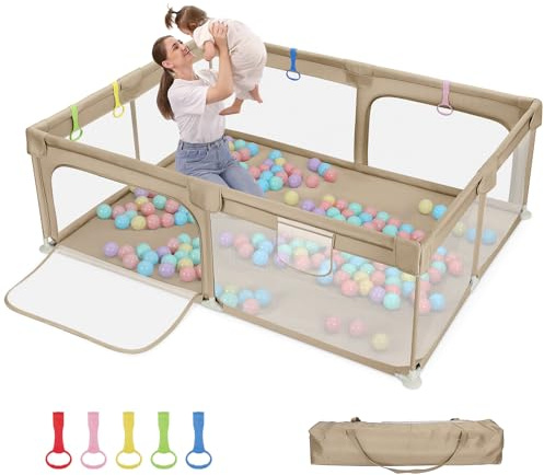 Dripex Box per Bambini Recinto Neonato - Large - Marrone