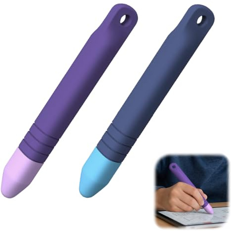 2 Stück Tablet Stift Kinder, Kinder Stylus Stifte für Touchscreen, Kinder Tablet Eingabestift, Universeller Kapazitiver Touchpen Kompatibel für iPad, iPhone, Kindle und Samsung Tablets