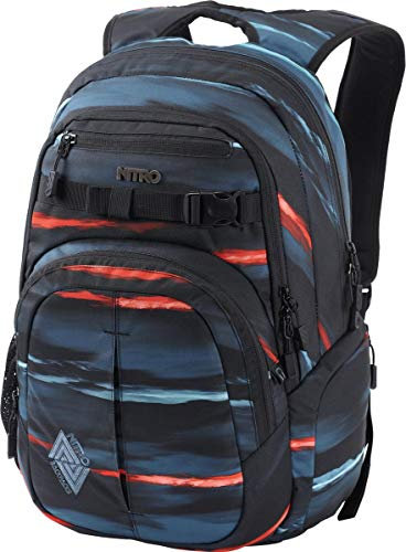 Nitro Chase Rucksack Schulrucksack mit Organizer Schoolbag Daypack mit 17 Zoll Laptopfach