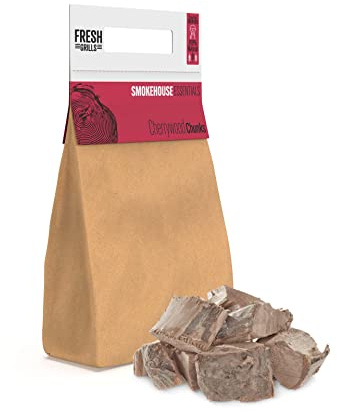 Fresh Grills Cherry Wood BBQ Smoker Chunks 20L (9kg) - 100% Naturholz für Pizzaofen, Kamado Grill, Smoker - Reichhaltiger Rauchgeschmack - geringe Feuchtigkeit, hohe Hitze - umweltfreundlich