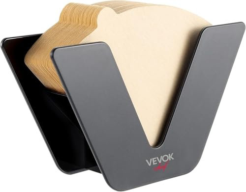 Kaffeefilter-Papierhalter, Kaffeefilter-Aufbewahrungsregal für Zuhause, Küche, Bar, Cafés, Aufbewahrungszubehör (schwarz)