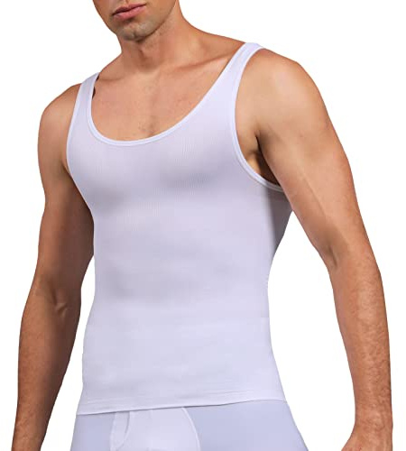 SLIMBELLE Maglietta Compressione Uomo Elasticità Sportivo Canottiera Dimagrante Maglietta Contenitiva Pancia Snellente Intimo Modellante