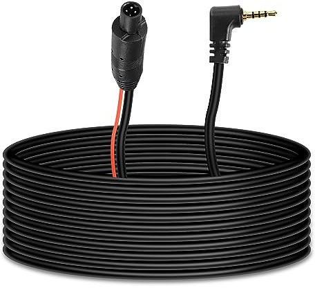 MEIRIYFA 4-Pin Dash Cam Kabel Rückfahrkamera Draht 4-Pin Stecker auf 2.5mm Stecker Auto Backup Kamera Reverse Spiegel Verlängerungskabel für LKW, RV, Bus (10M)