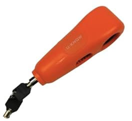 Candado para Moto con Alarma, Dispositivo antirrobo, Bloqueo de Palanca de Freno Delantero y Acelerador (Naranja)