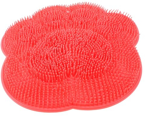 GLEAVI Fuß Rückenschrubber Mit Saugnäpfen Silikonbeschichtete Duschmatte Zur Hautreinigung Hornhautentfernung Und Massage Für Entspannte Füße Geeignet Für Dusche Und Badewand