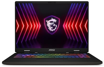 MSI Sword 16HX 16 Inch 16:10 QHD+ 240Hz Gaming Laptop - (Intel Core i7-14700HX, NVIDIA GeForce RTX 4060, 16GB RAM, 1TB SSD, Windows 11 Home) - Cosmos Grey