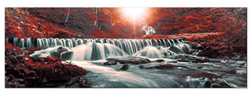 murando - Akustikbild 150x50 cm Bilder mit Akustikschaumstoff Hochleistungsschallabsorber Schallschutz Leinwandbild XXL 1 tlg Wandbild c-B-0532-b-d