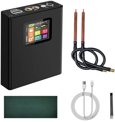 SUIOPPYUW Kit fai da te per batteria di saldatura con controllo della temperatura regolabile Saldatrice a punti ABS Kit fai da te Saldatrice portatile
