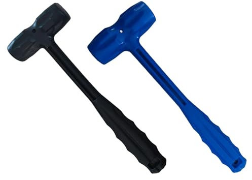 2 Woodworking Hammer, Decoration Safety Hammer, Hammer Double-Faced Soft Hammer Mallet, Portable Woodworking Mallet, Dead Blow Mallet Hammer for Home, Outdoors, Camping, Fishing, Picnic