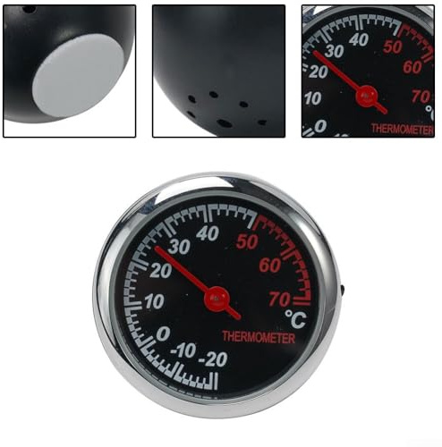 Mesure de la température et de la température avec mini horloge thermomètre numérique intérieur de voiture pour berline et SUV