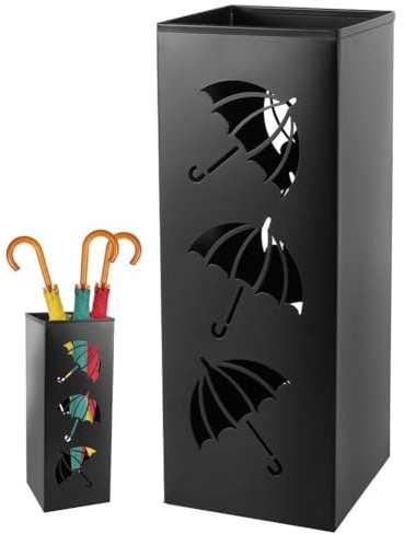 Vobumix Metal Umbrella Stand Free Standing Umbrella Holder Umbrella Storage Basket Entrance Umbrella Organizer for Office Restaurant Family