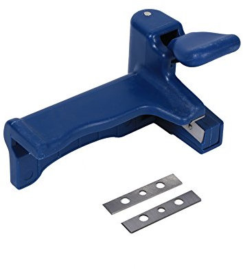 Taglierina per Legno, Set di Fascettatrici per Pannelli per la Lavorazione del Legno, Armadi e Decorazioni, con Manico in Lamiera Spessa, Lama in Acciaio Bianco, per Rifilatura