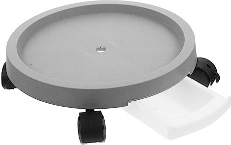 Milisten Plateau De Fleurs Mobile avec roulettes Et Réservoir Eau Support Pratique pour Pots De Plantes Intérieur Extérieur