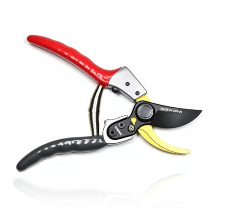 TONMA Japanische Bypass Gartenschere 20cm [Made in Japan] - Professionelle Baumschere mit SK4 Stahl Klingen, Rostfrei & Ergonomisch für Äste, Rosen, Gartenarbeit