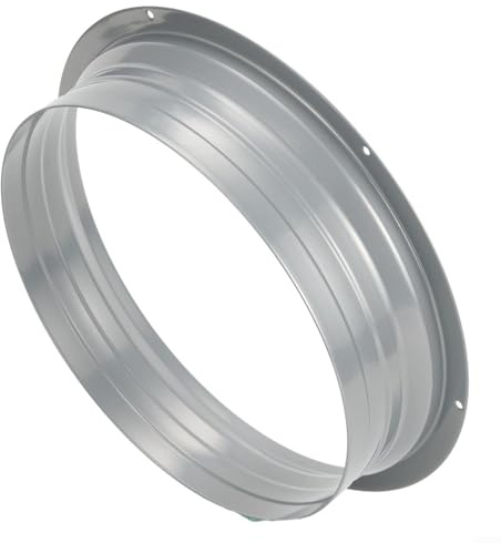 Stabiler Anschluss für Lüftungsschlauch, verzinkter Metallflansch mit sicheren Befestigungslöchern (250 mm)