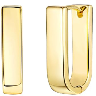 Creolen Ohrringe Damen Silber 925 Huggie Geometrisch Creolen Ohrring | KISSPAT Creolen Ohrringe Damen Silber 925 Huggie Geometrische Creolen Ohrring Minimalist Hypoallergen Schmuck Geschenk
