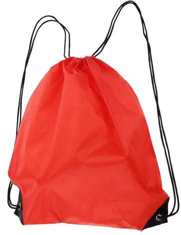 IMIKEYA Leichter Helm Rucksack aus Polyester mit Kordelzug Portable Helmschutztasche in Rot für Ski und Reisehelme Praktische Aufbewahrungstasche für Motorrad und Fahrrad