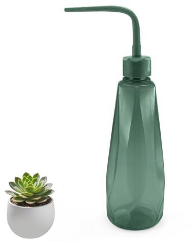 480ml Annaffiatoio per Piante da Interno, Piccolo Innaffiatoio per Bonsai, Succulente e Piantine, Annaffiatoio a Palla per Bonsai con Beccuccio Preciso, Multicolore (Verde Grigio)