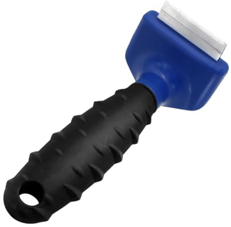 FRCOLOR Peine de Aseo para Perros y Gatos Control Óptimo y Diseño Antideslizante, Material Metal y Tpr para Eliminar Pelo Suelto en Mascotas