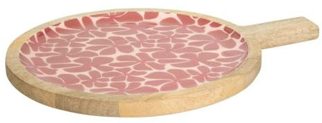 Atmosphera - Assiette de présentation inaya terre cuite et bois de manguier
