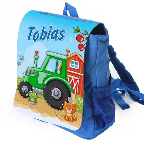 Unikatolo Kinder-Rucksack mit Name - Personalisierter Kindergartenrucksack - Kita-Tasche - Bedruckt