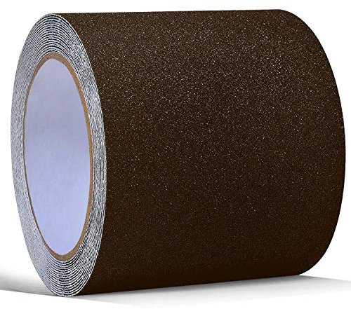 ONTWIE Anti Slip Tape Brown High Traction Safety Track Tape, Non Slip Tape for Indoor and Outdoor Steps, Ramps, Walkways, and Decks