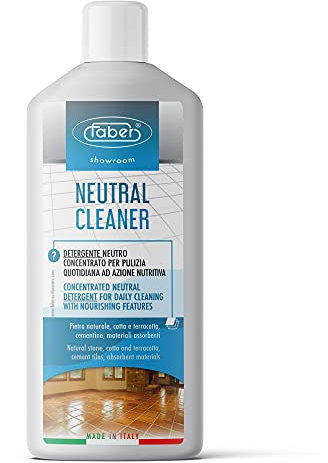 Faber Detergente neutro Showroom per pulizia quotidiana e manutenzione ordinaria di tutti i pavimenti, 1 l