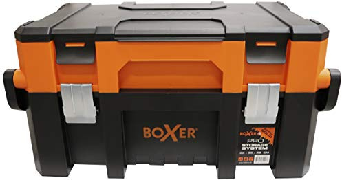 BOXER® Caisse a Outil vide de Qualité Professionnelle - Malette Outils avec séparateurs amovibles pour un rangement individuel en deux