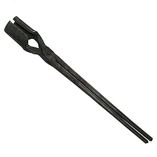 Tenaza de forja Pinzas de herrero de punta redonda para la fabricación de cuchillos de yunque Tenaza de forja Diámetro de boca redonda 50 mm para Engineer Blacksmith Forge