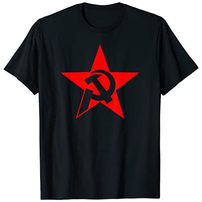 Martello e Falce Comunista Stella Rossa Maglietta