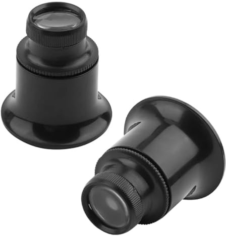 Beufee 20x Lenti d'Ingrandimento per Orologiaio, 2 Pezzi Monocolo Orologiaio Lente Ingrandimento Professionale Lente d'Ingrandimento per Gioielli