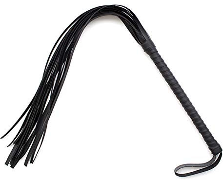 chenyesun Fouet Cravache d'équitation Fouet Cravache Équipement Fouet Flogger Fouet pour Les Sports D'équitation en Plein Air, L'entraînement à L'équitation Et Plus (Noir)