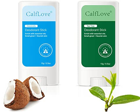 Joyeee Déodorant Femme, deodorant homme stick, Déodorant fraîcheur Sans aluminium 24h, Lot de 2, Tube de 15 ml