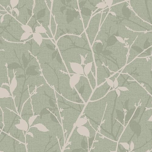 Boutique Belle Geometric Sage Green Wallpaper | Paste The Wall | Green Geometric | Eco-Friendly
