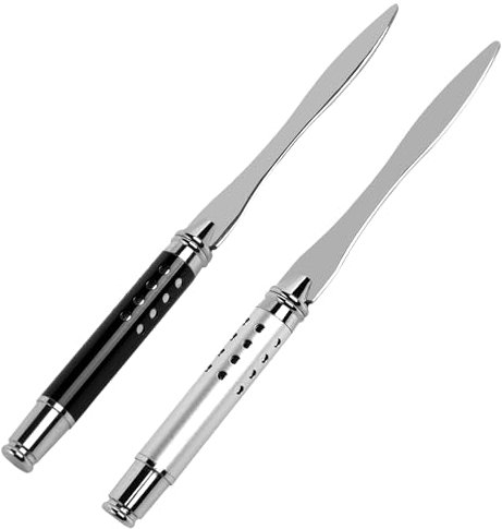 ASUNFO Brieföffner, Umschlagschneider, Metall, Brieföffner, Messer, Schwert, für Post, Zuhause, Büro, 2 Stück