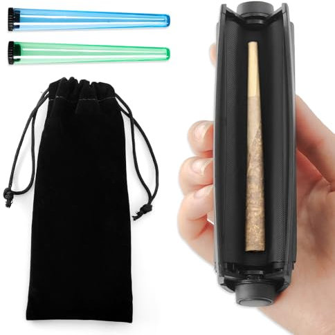 pangdapengpeng Joint Roller Drehmaschine, Jointroller, Zigarettenroller, Cigarette Rolling Machine, Zigarettendrehmaschine mit Zigarettenaufbewahrungsröhren (110mm)