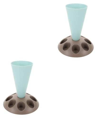 Amosfun 2pcs Cake Tools Piping Bag and Nozzle Storage Rack Pastry Bag Holder Fondant Flower Rack Sugarcraft Cake Paste Holder Drying