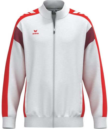 erima Chaqueta de entrenamiento (1032599) Unisex adulto, blanco/rojo, M