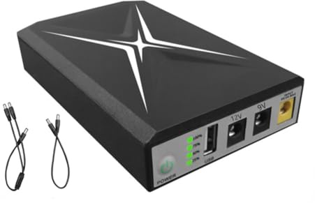 Orolotay 10400MAh DC UPS Enrutador de Suministro Ininterrumpido 9V 12V 18W BateríA de Respaldo Mini UPS USB WiFi Router para Fuente de AlimentacióN CCTV
