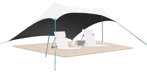 Shelter, Strandzelt – Camping-Sonnenzelt für | 5-8 Personen Familie Shelter für Camping Wandern Reisen tragbar