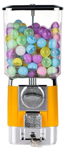 ZephyrGlow Distributeur Automatique De Capsules, Distributeur Bonbon, Machine À Capsules Automatique pour Magasins De Détail, pour La Maison, Magasin De Jeux,Yellow