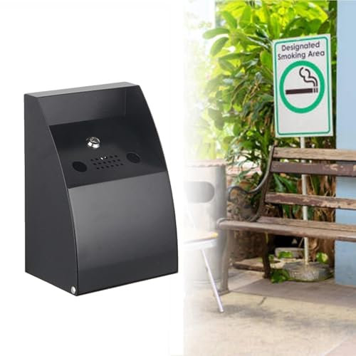 YUZDNM Wandaschenbecher Für Draußen - Commercial Porte-Cigarette En Acier Inoxydable Cendrier - Aschenbecher zur Wandmontage, Aschenbecher für den Außenbereich, großes Fassungsvermögen