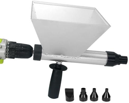 Mortero Eléctrico - Herramienta De Cemento Corporal De Aleación, Aplicador Conjunto Dispositivo De Sellador Compacto | Boquillas, Pulverización De Mortero Para Albañilería, Sellado De Paredes