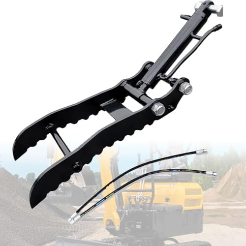 Hydraulischer Daumenclip für Minibagger – Hochleistungs-Baggeraufsatz zum einfachen Aufnehmen unregelmäßiger Objekte, perfekt für Baggeranwendungen,Singleholethumbclip