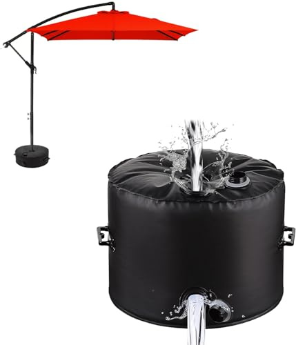 Ompinda Wassersack für Sonnenschirme, mit Wasser gefüllte Tasche (40 l), mit 2 Tragegriffen für Sonnenschirm, Schirmständer