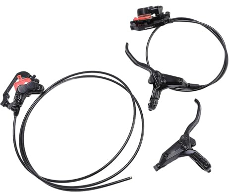 Qcwwy Ensemble de Frein à Disque en Aluminium Hydraulique 4 Pistons Efficaces pour Le Cyclisme Hors Route Avant et Arrière