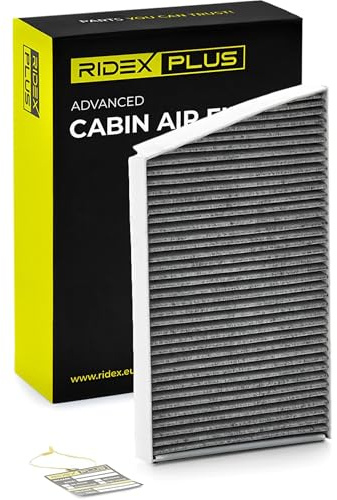 RIDEX PLUS 424I0042P Innenraumfilter Pollenfilter Aktivkohlefilter Höhe: 25 Breite: 190 Länge: 332 Kompatibel mit BMW 3 Limousine E90 5 Limousine F10, MERCEDES-BENZ C-Klasse T-modell S204, SKODA