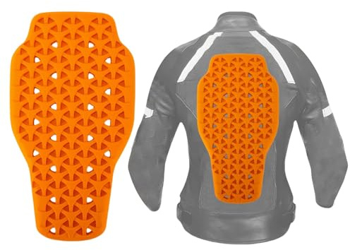 CHUANFU Paraschiena Moto, 42 x 23 CM Rimovibile e Certificato Paraschiena, Traspirante Sicurezza Protezione Schiena Moto para Adulto e Unisex